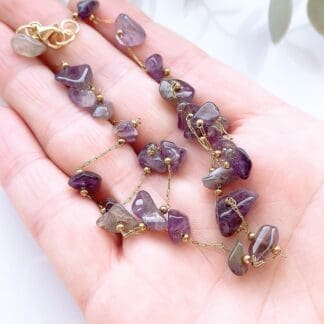 Amethyst Anklet
