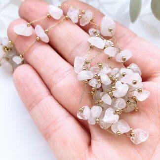 Rose Quartz Anklet