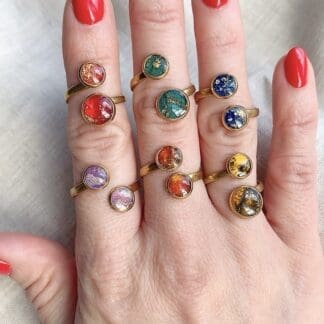 Gold Double Rings